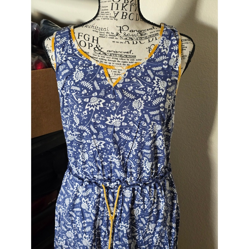 Matilda Jane Womens Wish You Were Here Floral Geometric Midi Dress Medium Cotton - Picture 2 of 15